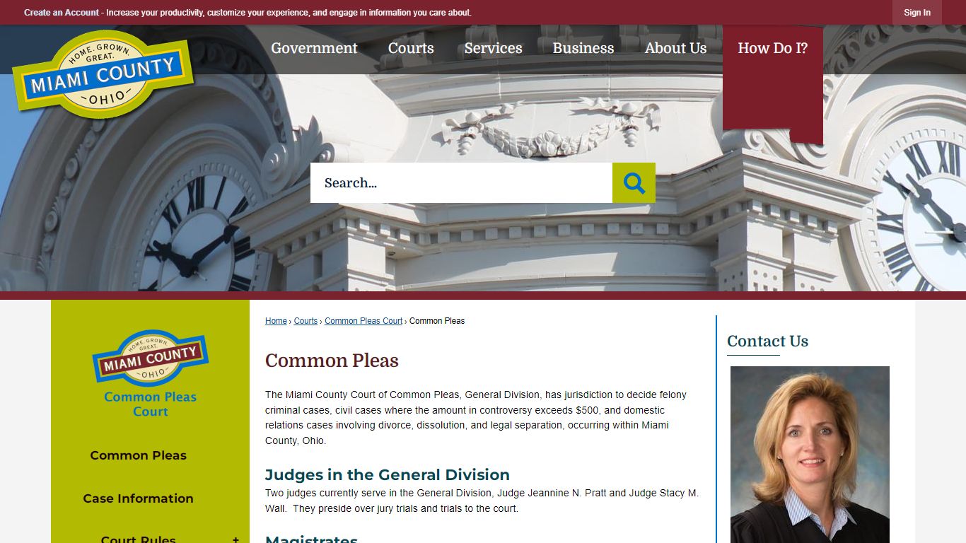 Common Pleas | Miami County, OH - Official Website